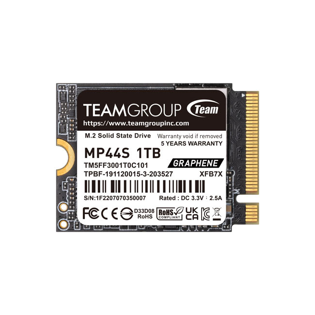 TeamGroup MP44S SSD 1TB M.2 NVMe PCI Express 4.0 Κωδικός TM5FF3001T0C101