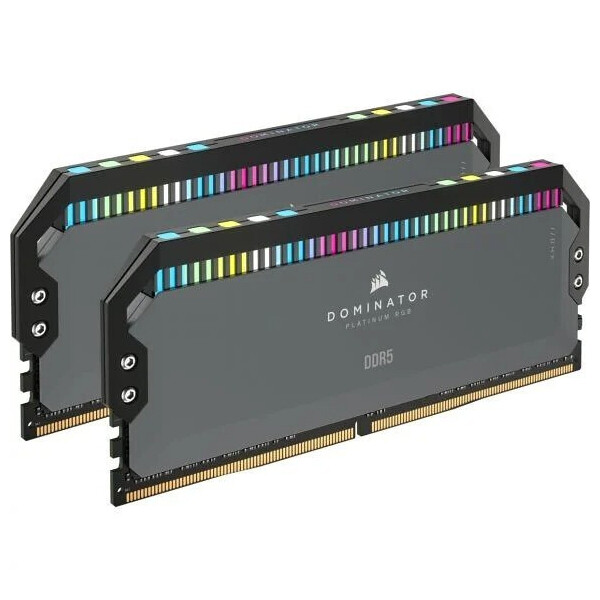 Corsair Dominator Platinum RGB DDR5 32GB RAM με 2x16GB Modules και Ταχύτητα 6000 για Desktop Κωδικός CMT32GX5M2B6000Z30K