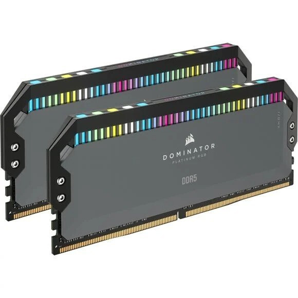 Corsair Dominator Platinum RGB DDR5 32GB RAM με 2x16GB Modules και Ταχύτητα 6000 για Desktop Κωδικός CMT32GX5M2B6000Z30K