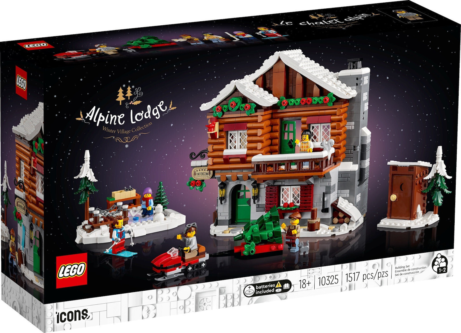 LEGO Icons Alpine Lodge - Christmas για 18 ετών Ετών 1517τμχ Κωδικός 10325