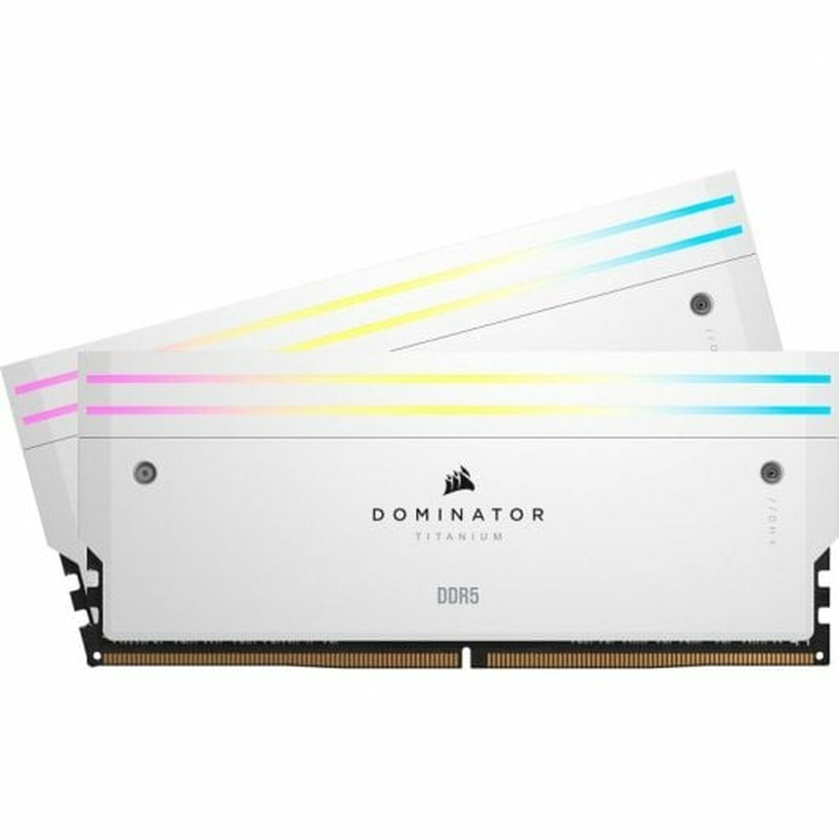 Corsair Dominator Titanium RGB XMP White DDR5 32GB RAM με 2x16GB Modules και Ταχύτητα 6600 για Desktop Κωδικός CMP32GX5M2X6600C32W