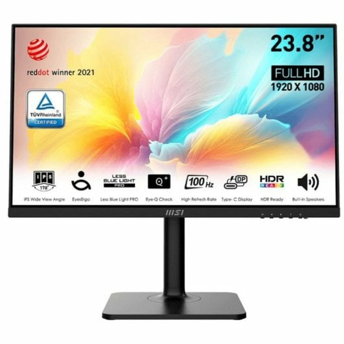 MSI MODERN IPS Monitor 23.8 FHD 1920x1080 με Χρόνο Απόκρισης 4ms GTG