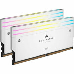 Corsair Dominator Titanium RGB XMP White DDR5 32GB RAM με 2x16GB Modules και Ταχύτητα 6600 για Desktop Κωδικός CMP32GX5M2X6600C32W