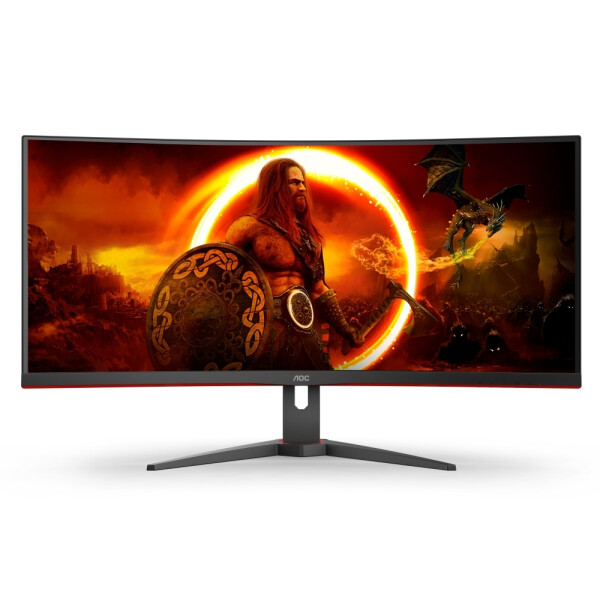 AOC CU34G2XE Ultrawide VA HDR Curved Gaming Monitor 34 QHD 3440x1440 144Hz