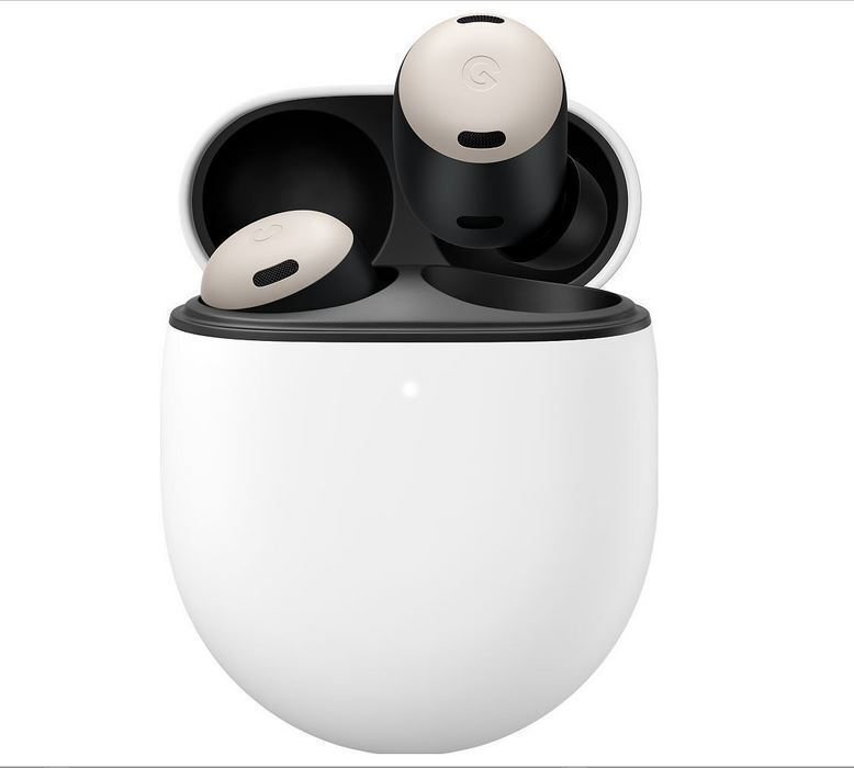 Google Pixel Buds Pro Bluetooth Handsfree Ακουστικά με Αντοχή στον Ιδρώτα και Θήκη Φόρτισης Porcelain