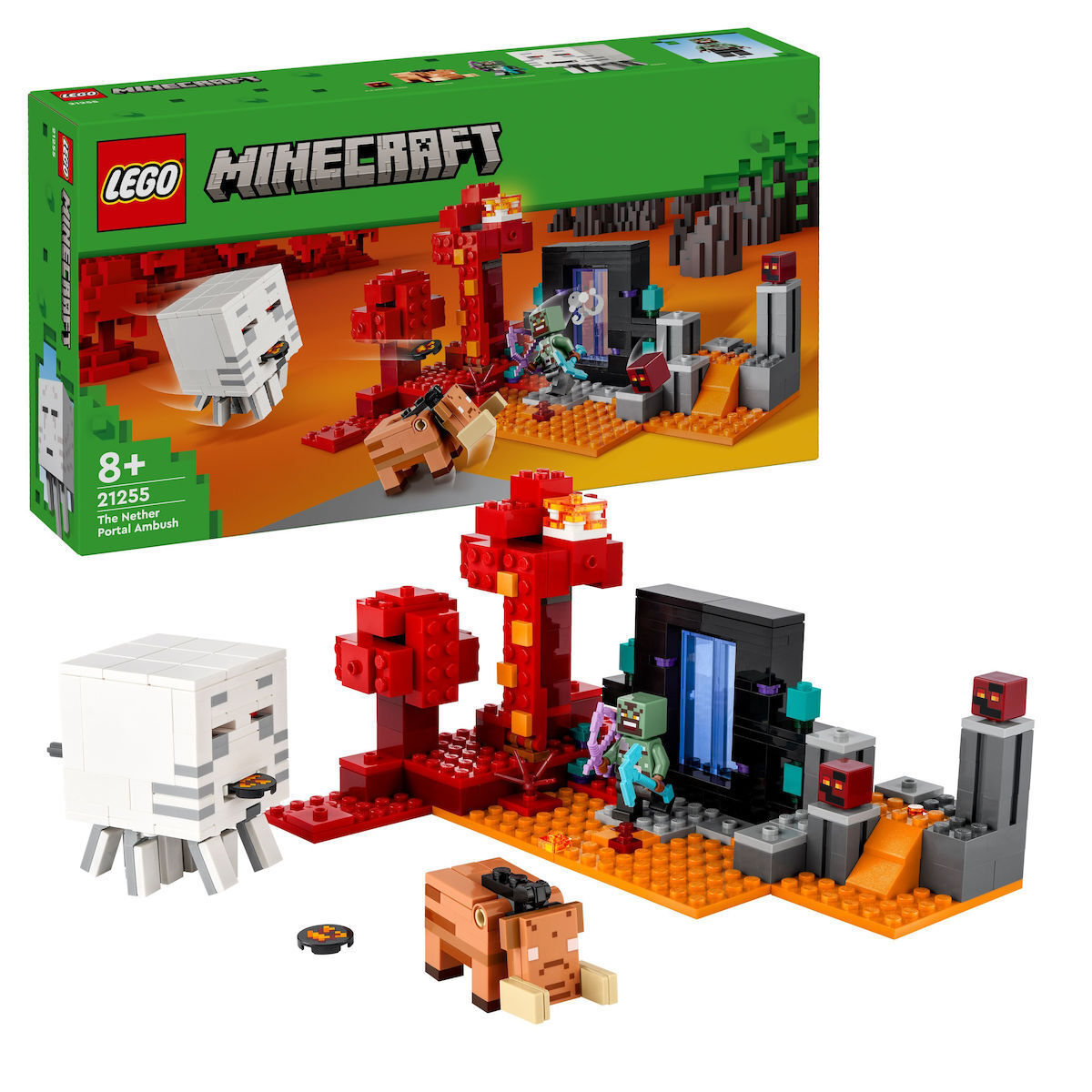 LEGO Minecraft The Nether Portal Ambush για 8 ετών Ετών Κωδικός 21255