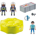 Playmobil Action Heroes Πυροσβέστες Με Στρώμα Διάσωσης για 4-10 ετών