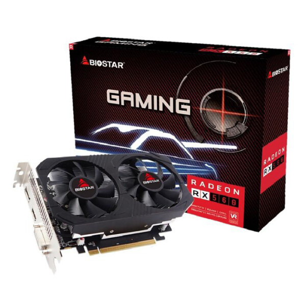 Biostar Radeon RX 560 4GB GDDR5 Κάρτα Γραφικών Κωδικός VA5615RF41-TBHR1-BS2