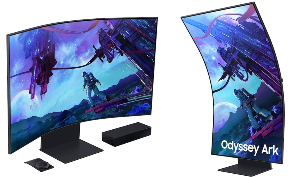Samsung Odyssey ARK G97NC VA HDR Curved Gaming Monitor 55 4K 3840x2160 165Hz με Χρόνο Απόκρισης 1ms GTG