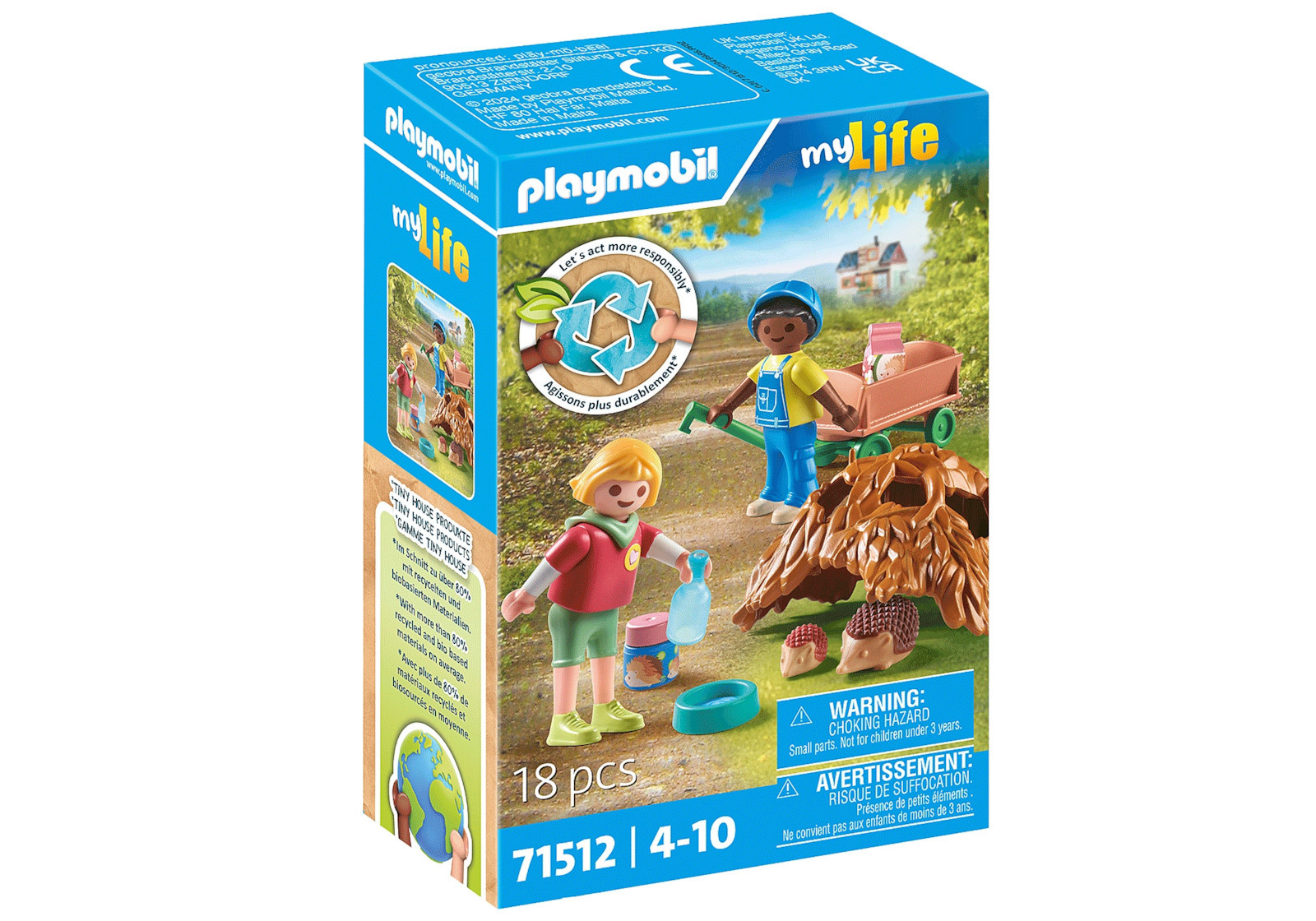 Playmobil MyLife Φροντίζοντας τους Σκατζόχοιρους για 4-10 ετών