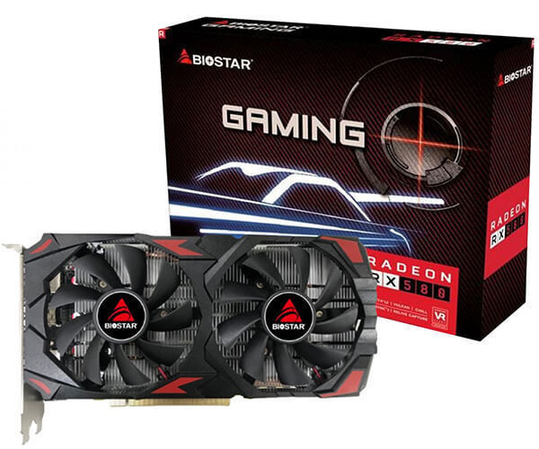 Biostar Radeon RX 580 8GB GDDR5 Gaming 2048sp Κάρτα Γραφικών Κωδικός VA5815RQ82