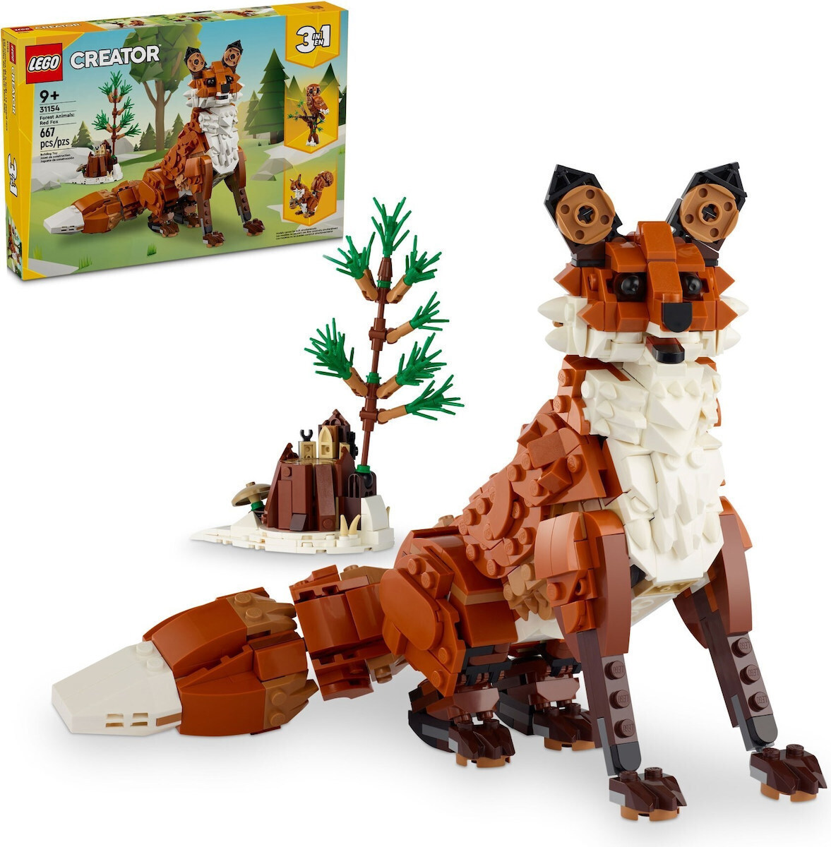 LEGO Creator 3 In 1 Forest Animals Red Fox για 9 ετών Ετών 667τμχ Κωδικός 31154