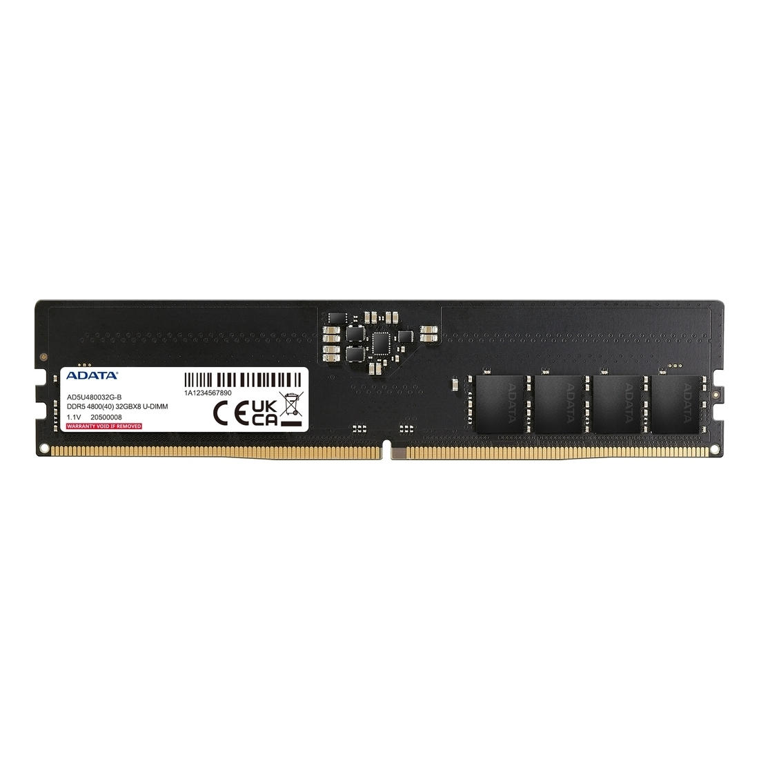 Adata Premier DDR5 με Module 1x8GB και Ταχύτητα 5600 για Desktop Κωδικός AD5U56008G-S