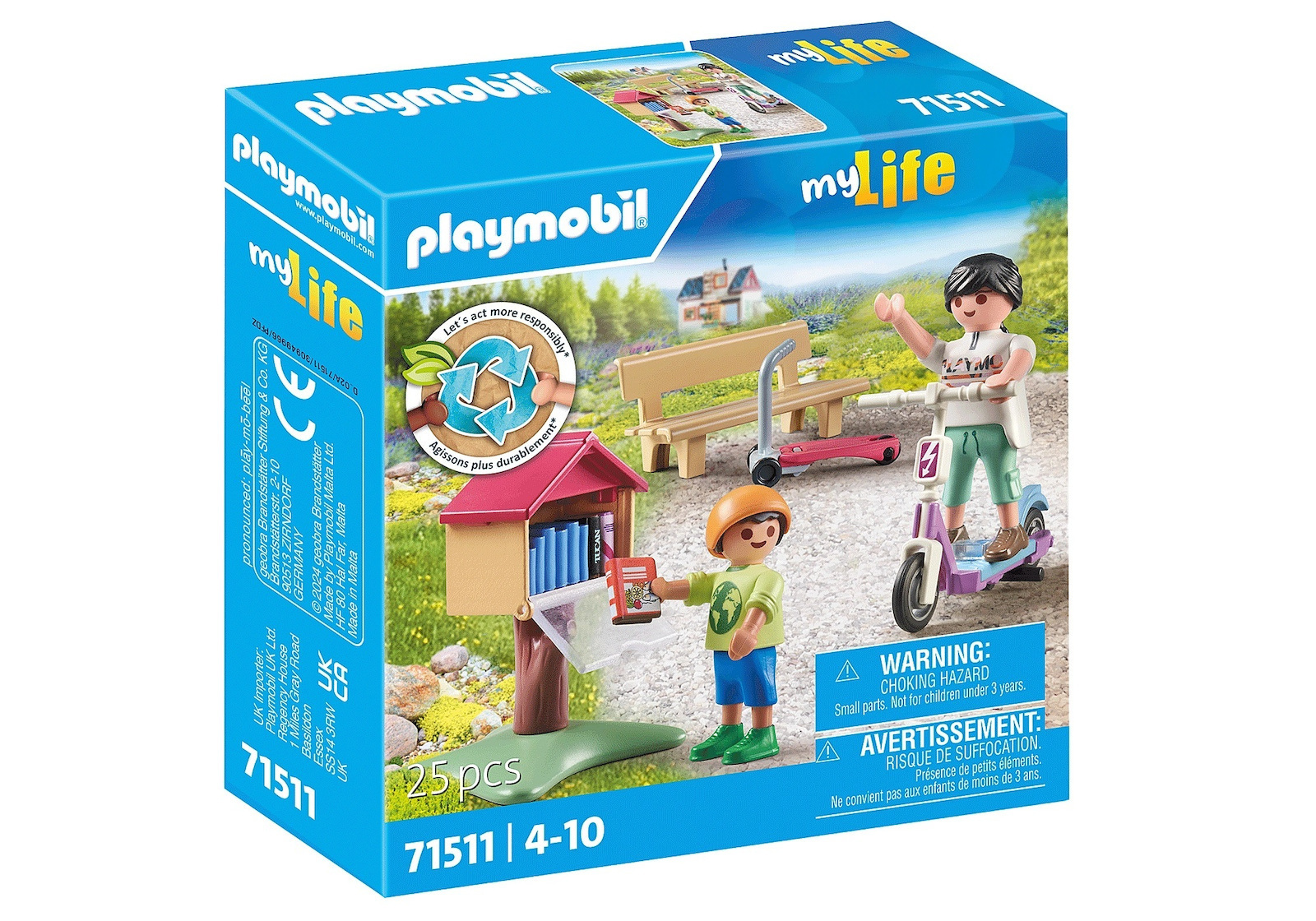 Playmobil MyLife Υπαίθρια Ανταλλακτική Βιβλιοθήκη για 4-10 ετών