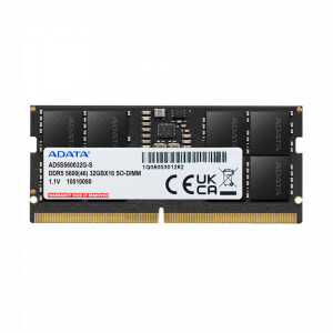 Adata DDR5 με Module 1x32GB και Ταχύτητα 5600 για Desktop Κωδικός AD5S560032G-S
