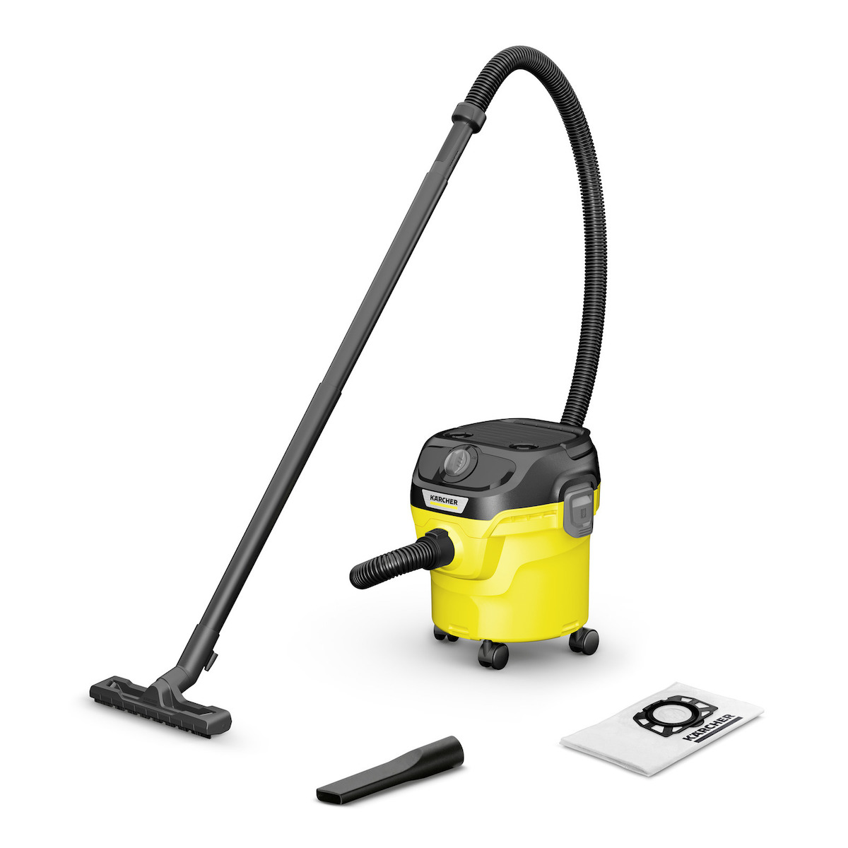 Karcher KWD 1 W V-12/2/18 Σκούπα Υγρών / Στερεών 1000W με Πλαστικό Κάδο 12lt Κωδικός 1.628-401.0
