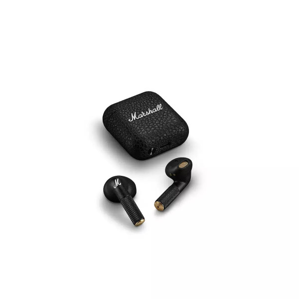 Marshall Minor IV Earbud Bluetooth Handsfree Ακουστικά με Αντοχή στον Ιδρώτα και Θήκη Φόρτισης Μαύρα