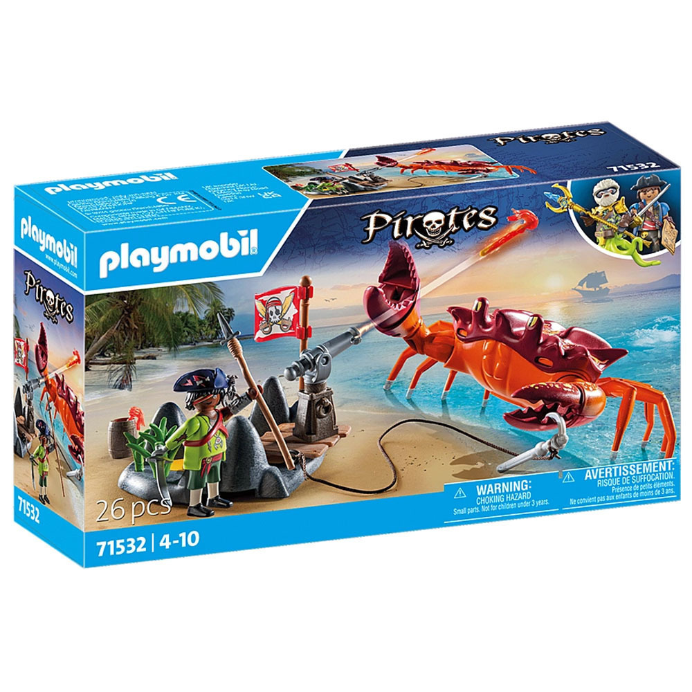 Playmobil Pirates Μάχη με τον Γιγάντιο Κάβουρα για 4-10 ετών