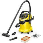 Karcher WD 5 P V-25/5/22 Σκούπα Υγρών / Στερεών 1100W με Πλαστικό Κάδο 25lt Κωδικός 1.628-307.0