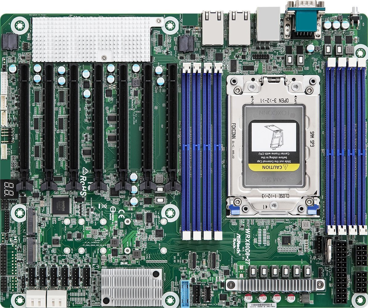 ASRock WRX80D8-2T Motherboard ATX με AMD SP3 Socket WRX80D8-2T