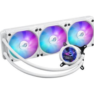 Asus Rog Strix LC III 360 Υδρόψυξη Επεξεργαστή Τριπλού Ανεμιστήρα 120mm για Socket AM4/AM5/1700/1200/115x με ARGB Φωτισμό Λευκή