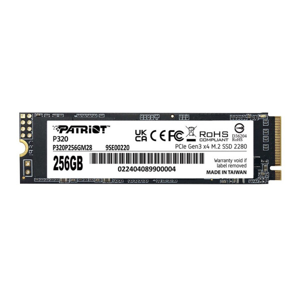 Patriot Viper P320 SSD 256GB M.2 NVMe PCI Express 4.0 Κωδικός P320P256GM28