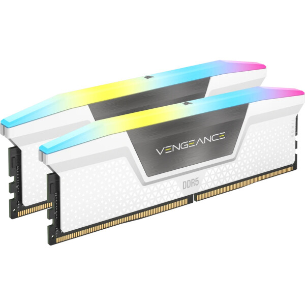 Corsair Vengeance RGB DDR5 32GB RAM με 2x16GB Modules και Ταχύτητα 6400 για Desktop Κωδικός CMH32GX5M2B6400C36W