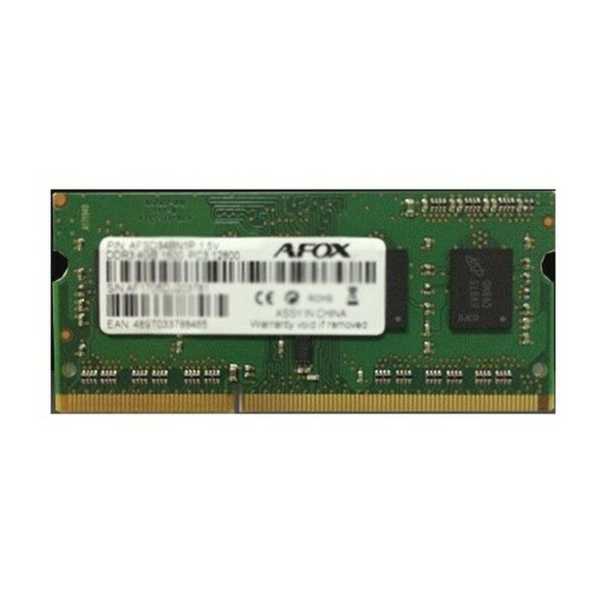 Afox DDR3 με Module 1x8GB και Ταχύτητα 1600 για Laptop Κωδικός AFSD38BK1P
