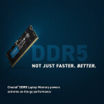 Crucial DDR5 με Module 1x8GB και Ταχύτητα 4800 για Laptop Κωδικός CT8G48C40S5