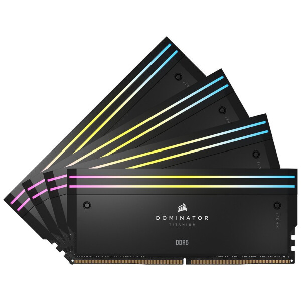 Corsair Dominator Titanium RGB XMP DDR5 64GB RAM με 4x16GB Modules και Ταχύτητα 6400 για Desktop Κωδικός CMP64GX5M4B6400C32
