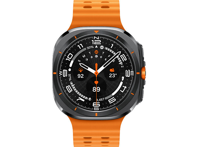 Samsung Galaxy Watch Ultra Titanium 47mm Αδιάβροχο με eSIM και Παλμογράφο Titanium Gray