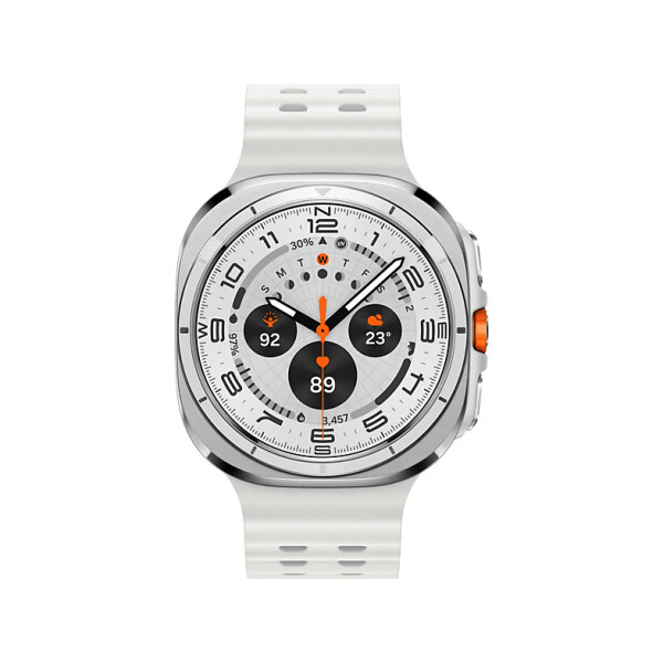 Samsung Galaxy Watch Ultra Titanium 47mm Αδιάβροχο με eSIM και Παλμογράφο Titanium White