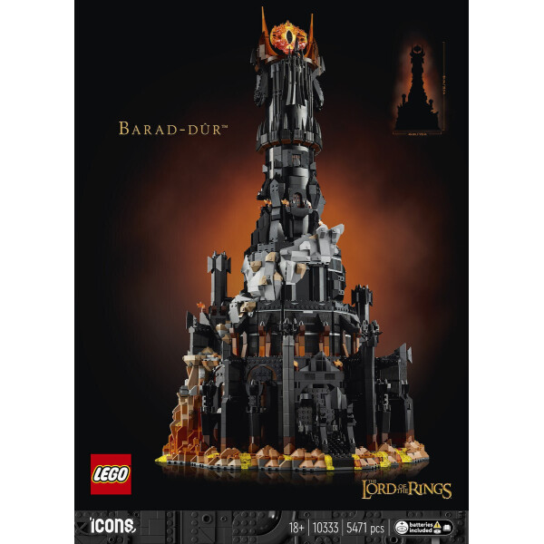 LEGO Icons Lord Of The Rings Barad-Dur για 18 ετών Ετών 5471τμχ Κωδικός 10333