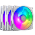CoolerMaster Mobius 120P Case Fan με ARGB Φωτισμό και Σύνδεση 4-Pin PWM 3τμχ Λευκό