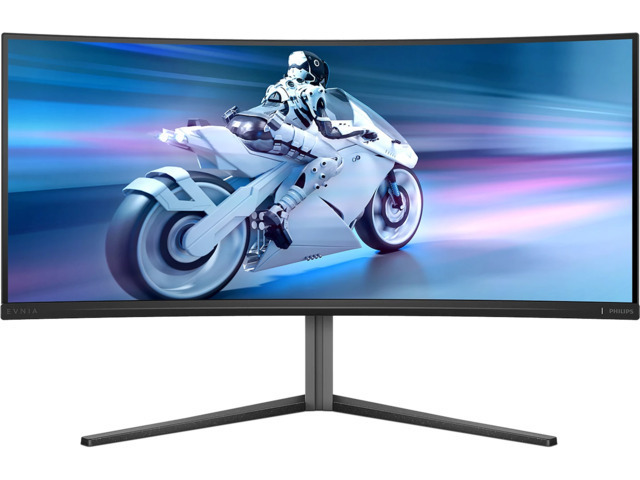 Philips Evnia 34M2C6500 Ultrawide QD-OLED HDR Curved Monitor 34 QHD 3440x1440 με Χρόνο Απόκρισης 0.03ms GTG