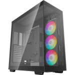 Deepcool CH780 Gaming Full Tower Κουτί Υπολογιστή με Πλαϊνό Παράθυρο και RGB Φωτισμό Μαύρο