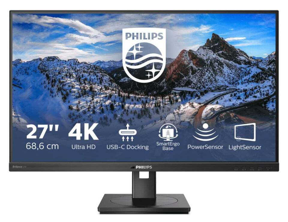 Philips 279P1 IPS Monitor 27 4K 3840x2160 με Χρόνο Απόκρισης 4ms GTG