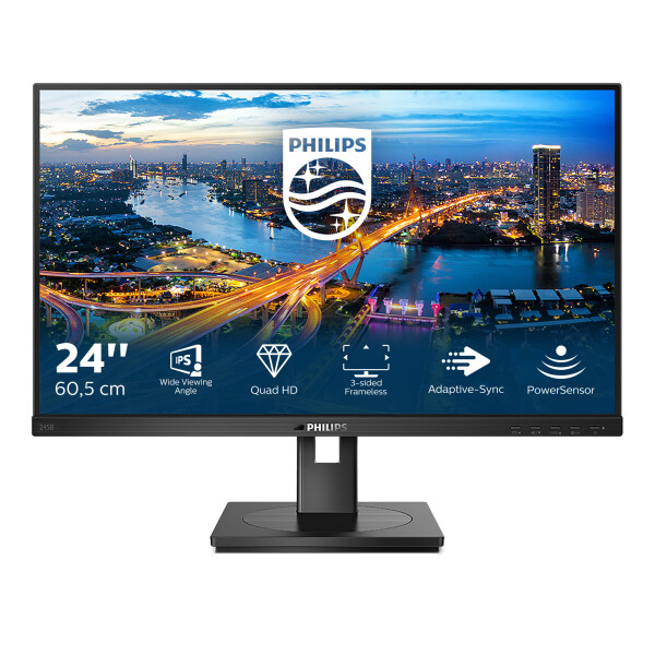 Philips B Line 245B1 IPS Gaming Monitor 23.8 QHD 2560x1440 με Χρόνο Απόκρισης 4ms GTG