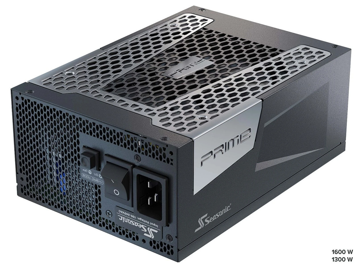 Seasonic Prime TX ATX30 1600W Μαύρο Τροφοδοτικό Υπολογιστή Full Modular 80 Plus Titanium
