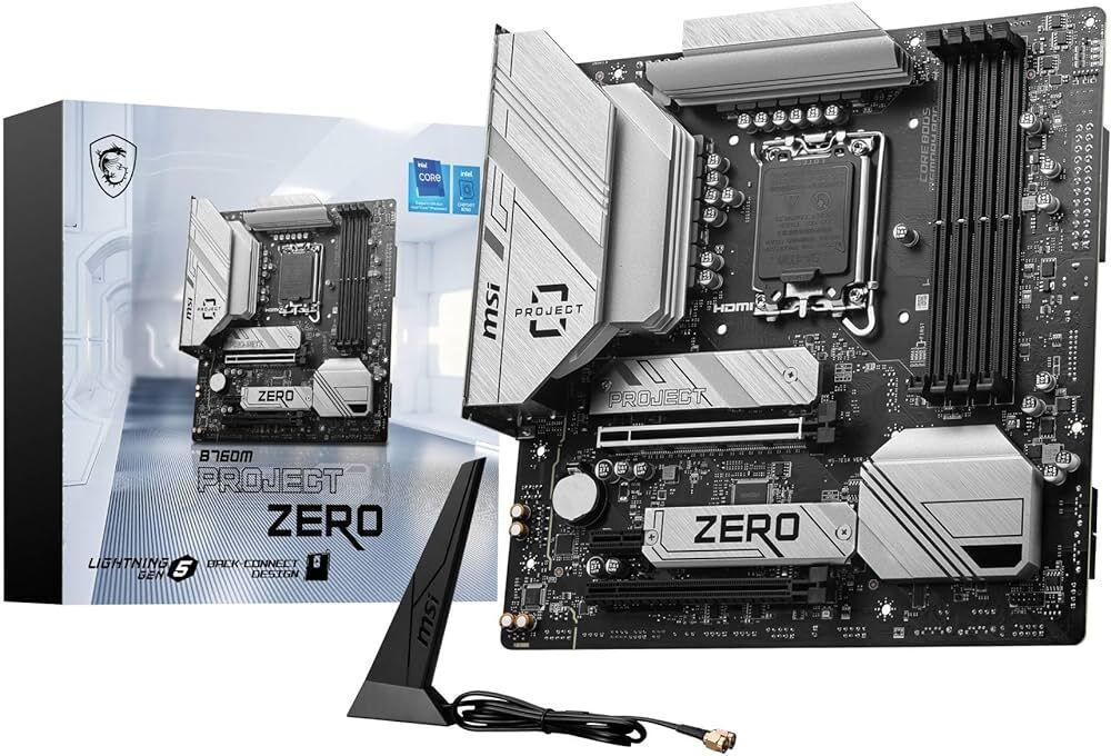 MSI B760M Project Zero Wi-Fi Motherboard Micro ATX με Intel 1700 Socket 7E14-001R