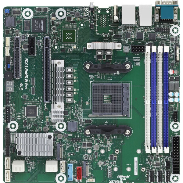 ASRock X570D4U Motherboard Micro ATX με AMD AM4 Socket