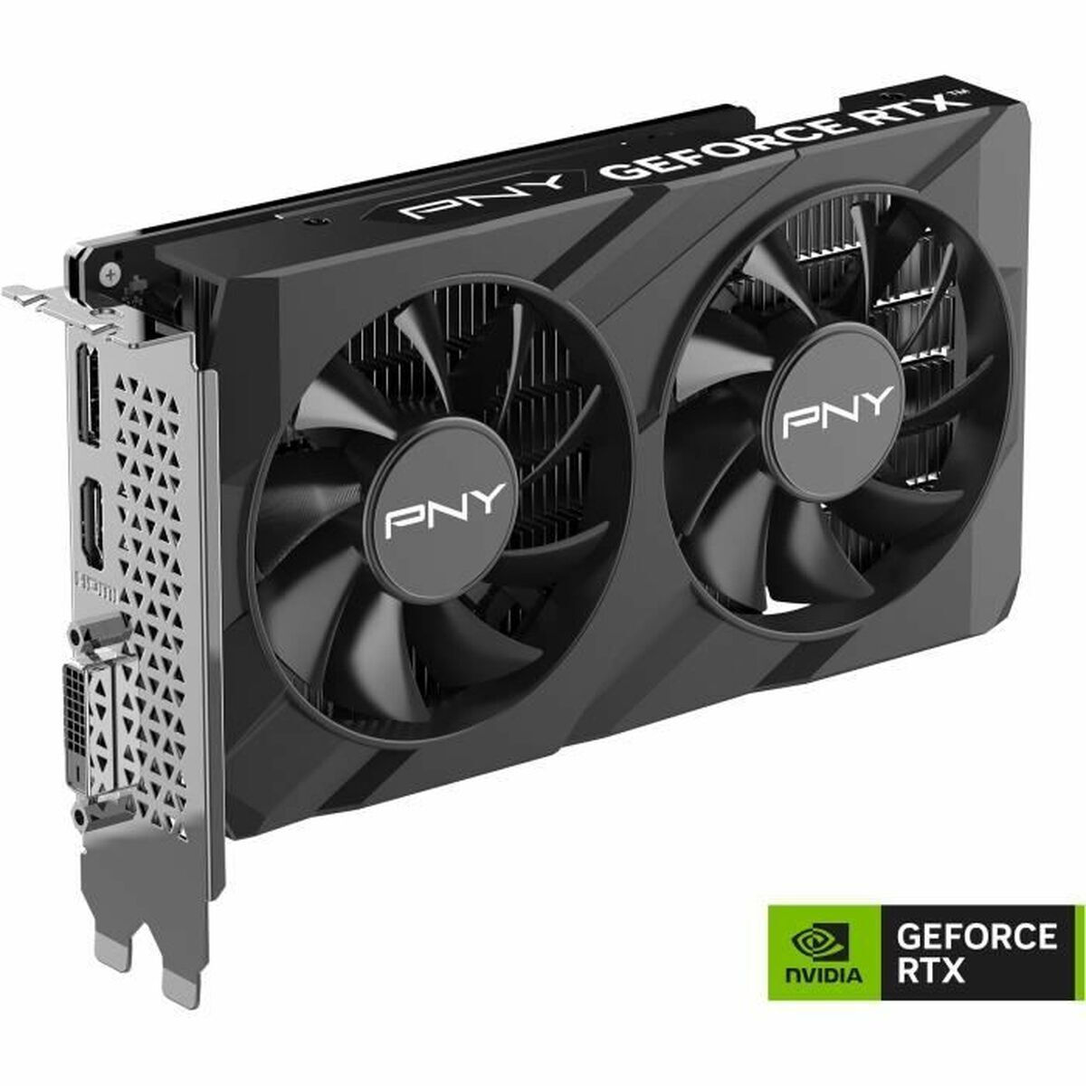 PNY GeForce RTX 3050 6GB GDDR6 Verto Dual Fan Κάρτα Γραφικών Κωδικός VCG30506DFXPB1