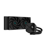 Deepcool LS520S Zero Dark Υδρόψυξη Επεξεργαστή Διπλού Ανεμιστήρα 120mm για Socket AM4/AM5/1700/1200/115x