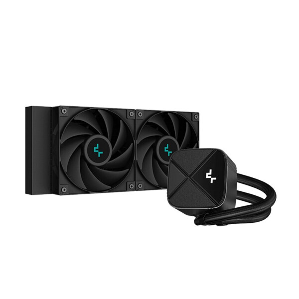 Deepcool LS520S Zero Dark Υδρόψυξη Επεξεργαστή Διπλού Ανεμιστήρα 120mm για Socket AM4/AM5/1700/1200/115x