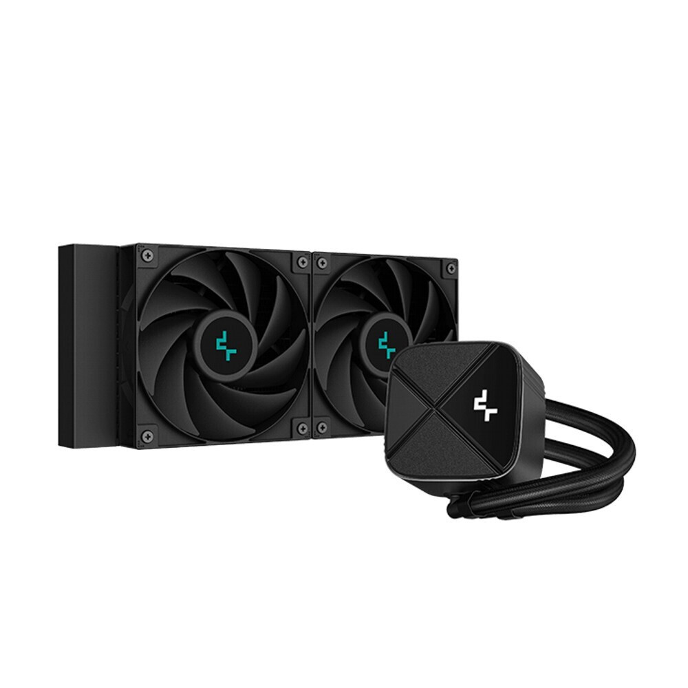 Deepcool LS520S Zero Dark Υδρόψυξη Επεξεργαστή Διπλού Ανεμιστήρα 120mm για Socket AM4/AM5/1700/1200/115x