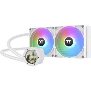 Thermaltake TH280 V2 Ultra Snow Edition v2 Υδρόψυξη Επεξεργαστή Διπλού Ανεμιστήρα 140mm για Socket AM4/AM5/1700/1200/115x με ARGB Φωτισμό Λευκή