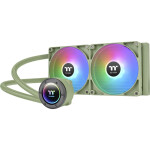 Thermaltake TH280 V2 Matcha Green Edition Υδρόψυξη Επεξεργαστή Διπλού Ανεμιστήρα 140mm για Socket AM4/AM5/1700/1200/115x με ARGB Φωτισμό Πράσινη