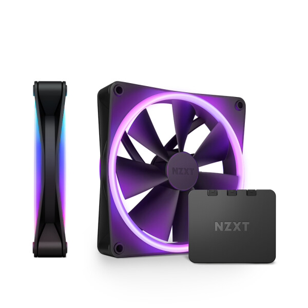 NZXT F140 RGB Duo Case Fan με Σύνδεση 4-Pin PWM 2τμχ