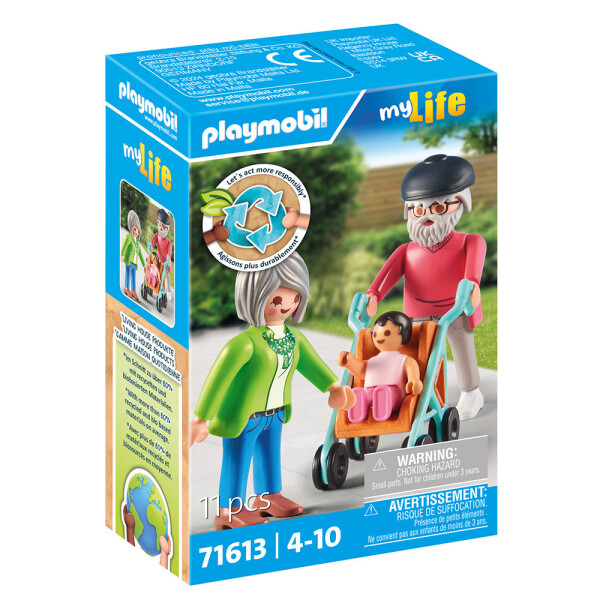 Playmobil MyLife Παππούς και Γιαγιά με Μωρό για 4-10 ετών