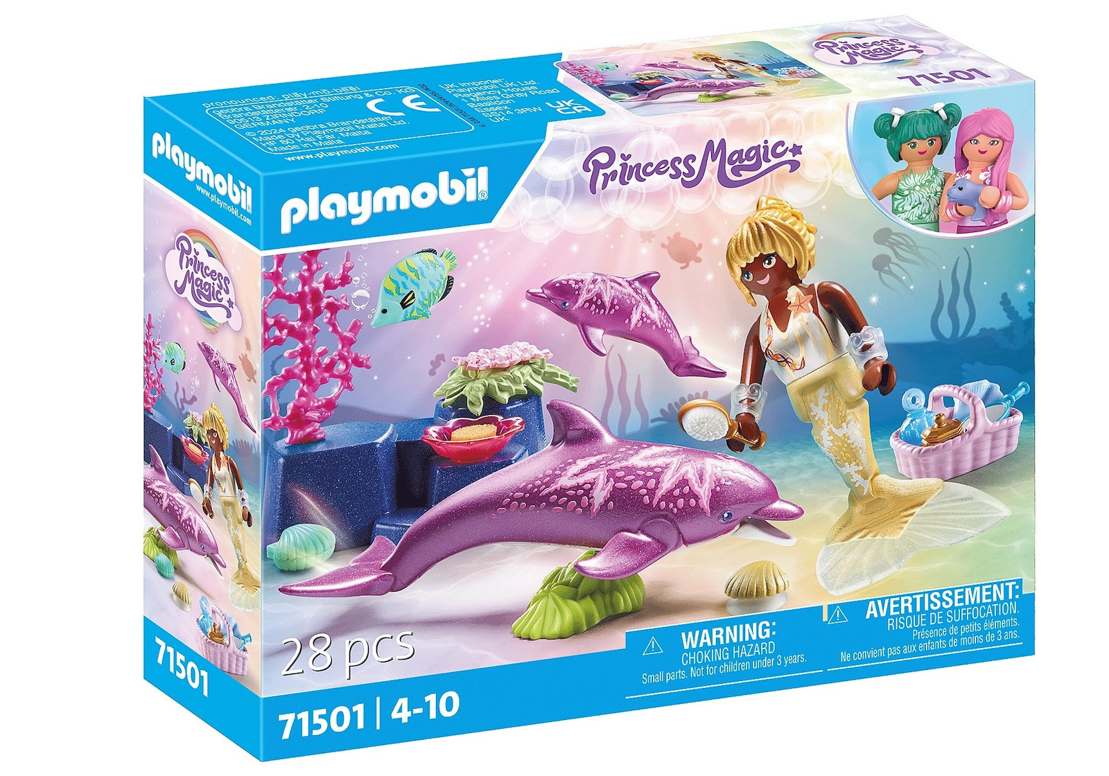 Playmobil Princess Magic Γοργόνα Με Δελφίνια για 4-10 ετών